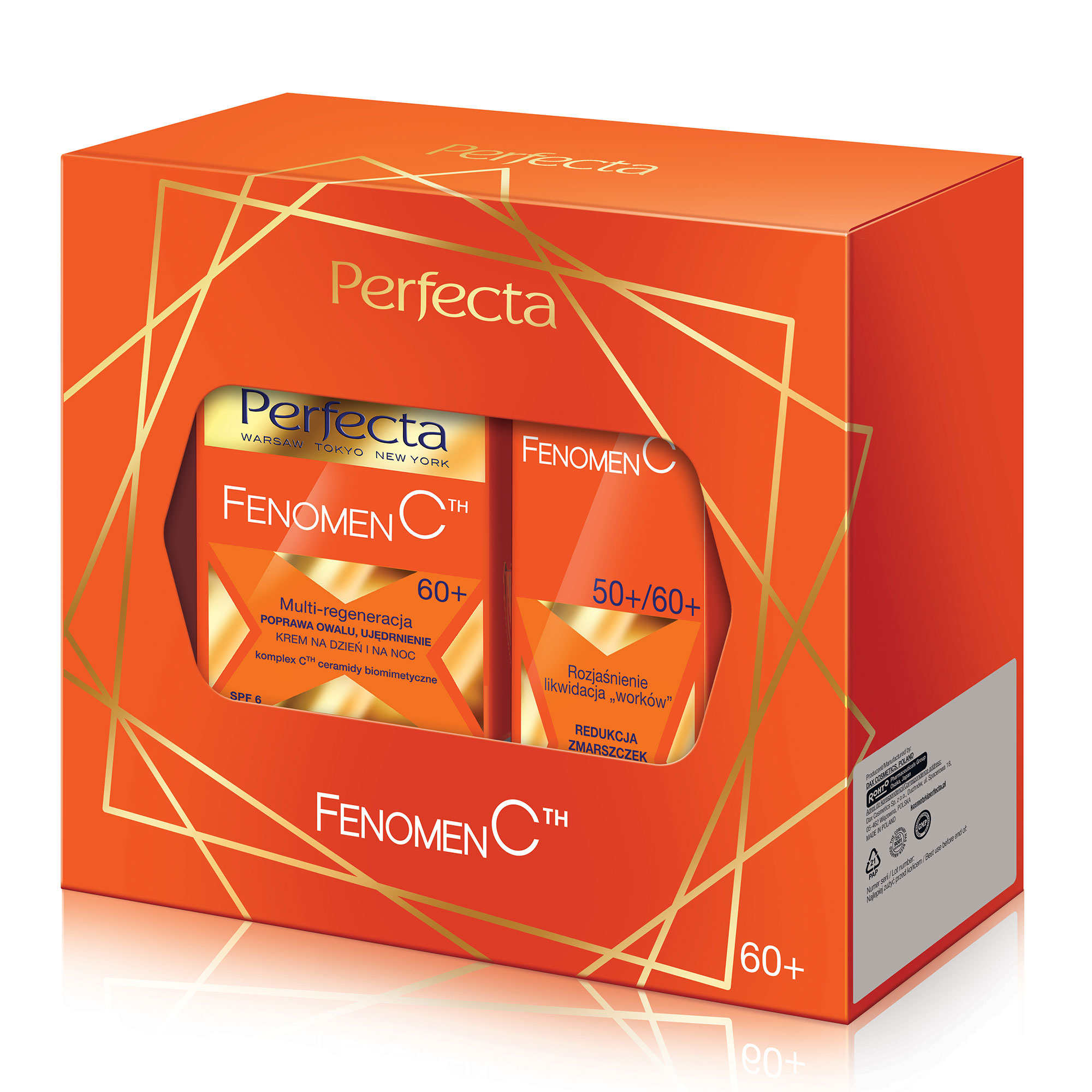 Perfecta Zestaw Fenomen C, krem 60+, 50 ml+krem pod oczy, 15 ml zdjęcie