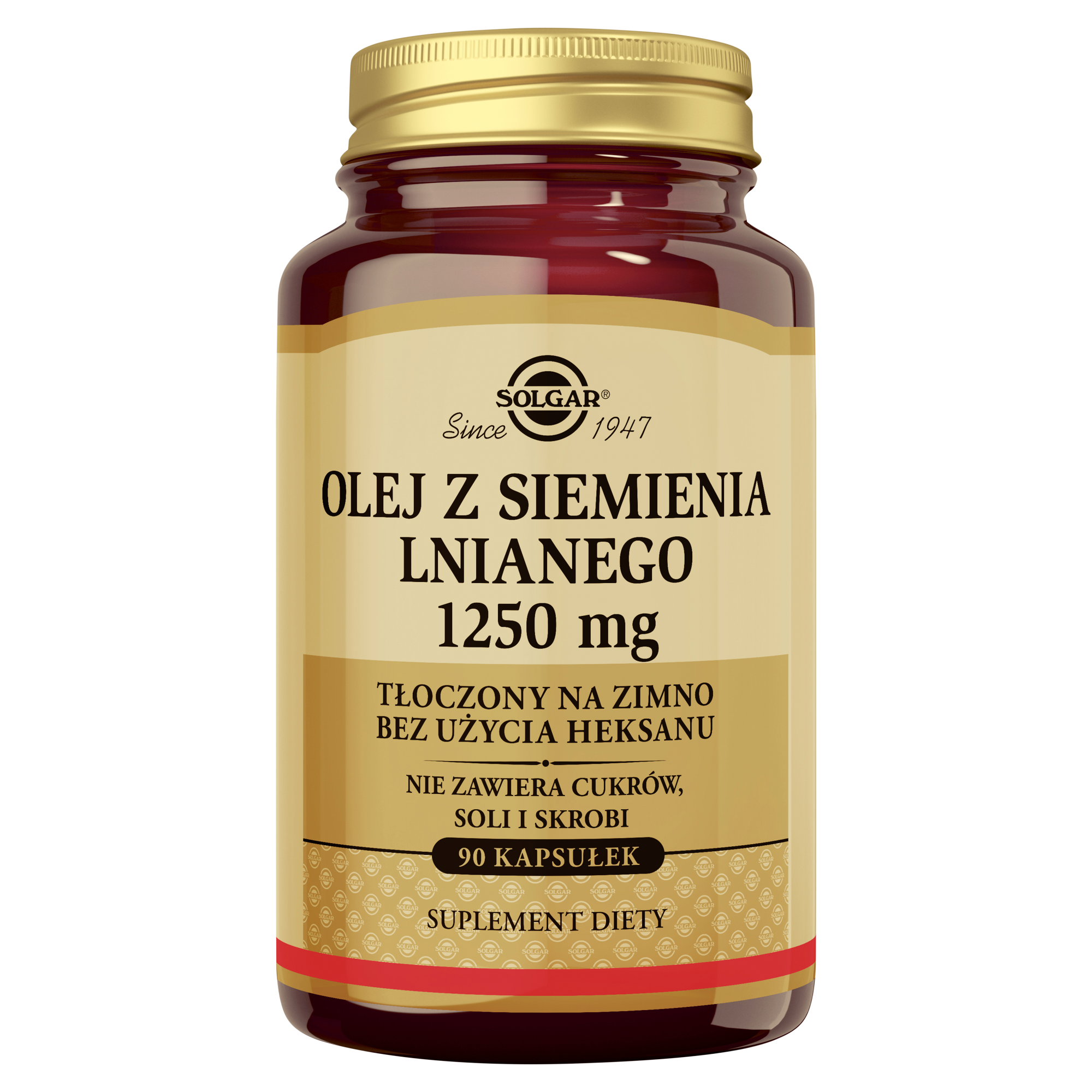 SOLGAR Olej z siemienia lnianego 1250 mg 90 kapsułek zdjęcie