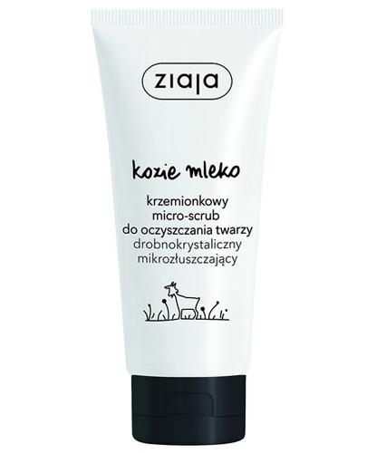 Ziaja Kozie Mleko krzemionkowy micro-scrub do oczyszczania twarzy 75 ml zdjęcie