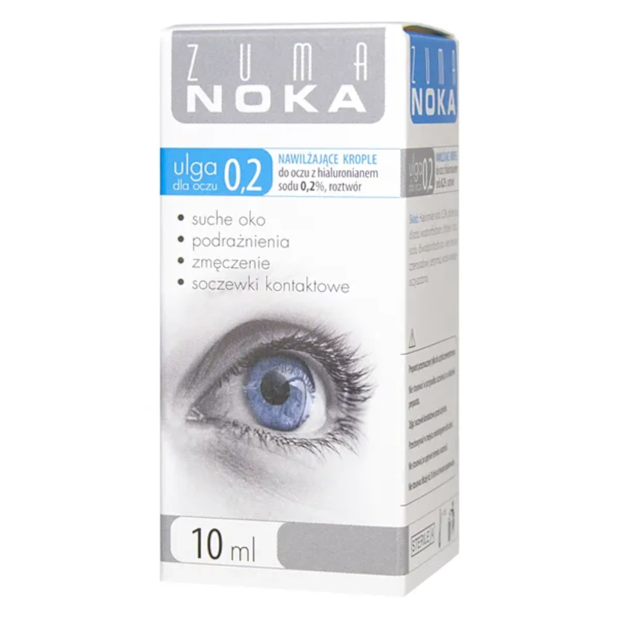 Zuma Noka Ulga dla oczu 0,2% nawilżające krople z hialuronianem 10 ml zdjęcie