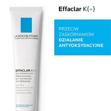 LA ROCHE-POSAY EFFACLAR K(+) Odnawiający krem przeciw zaskórnikom o działaniu antyoksydacyjnym, 40 ml