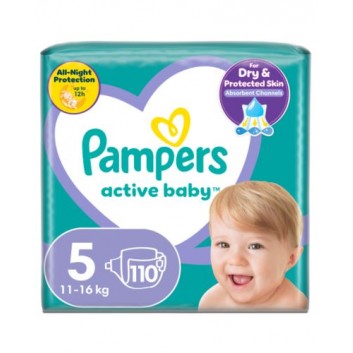Pampers Active Baby 5 pieluchy 11-16 kg 110 sztuk