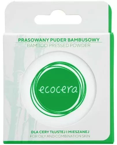 Ecocera naturalny prasowany puder bambusowy dla cery tłustej i mieszanej 10 g zdjęcie