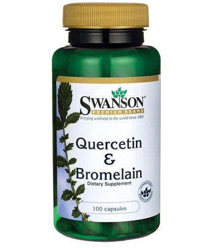 SWANSON Quercetin & Bromelain, infekcje, układ krążenia, 100 kapsułek zdjęcie