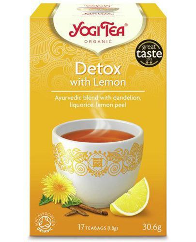 Yogi Tea Organic Feel Pure With Lemon Herbata ziołowa Detox z cytryną, 17 saszetek zdjęcie