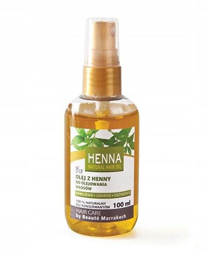 Beaute Marrakech Naturalny olejek z henną do olejowania włosów 100% Naturalny - 100 ml - cena, opinie, skład zdjęcie
