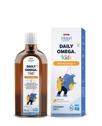 OSAVI Daily Omega Kids 800 mg Omega 3, cytrynowy, 250 ml zdjęcie