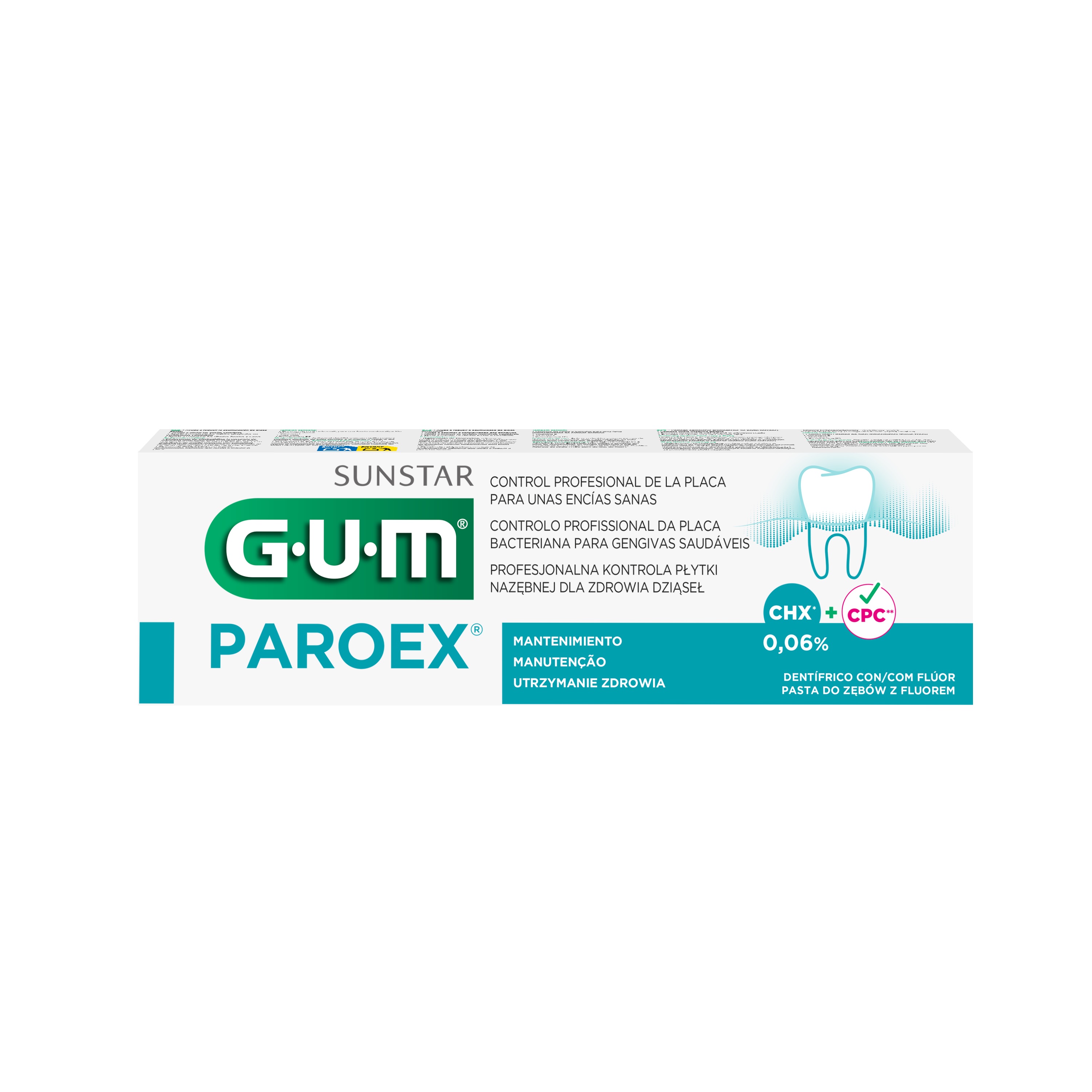 Sunstar Gum Paroex, Pasta do zębów 0,06% CHX, 75 ml zdjęcie