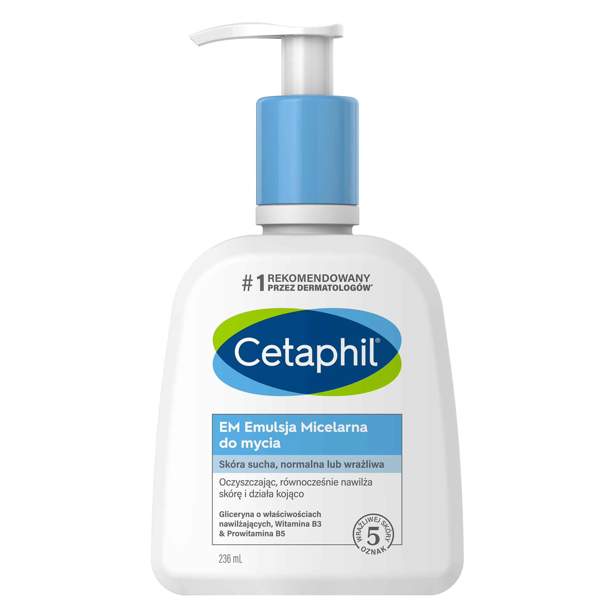 Cetaphil EM, emulsja micelarna do mycia, z pompką, 236 ml zdjęcie