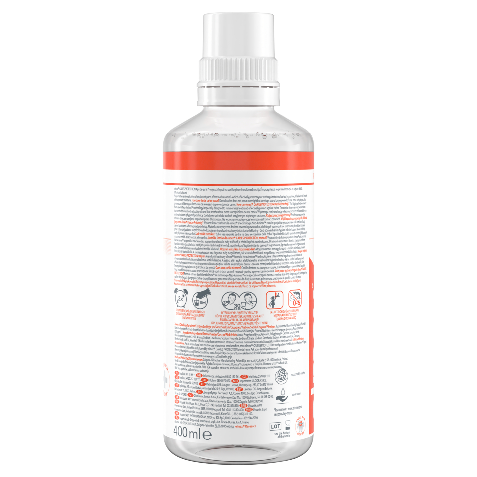 Elmex Przeciw próchnicy płyn do płukania jamy ustnej 400 ml