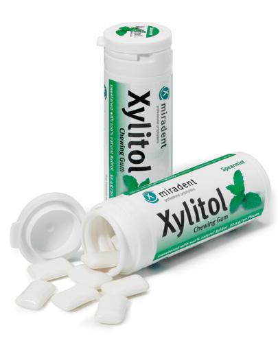 MIRADENT Xylitol Guma do żucia mięta kędzierzawa,30 szt., cena, opinie, właściwości  zdjęcie