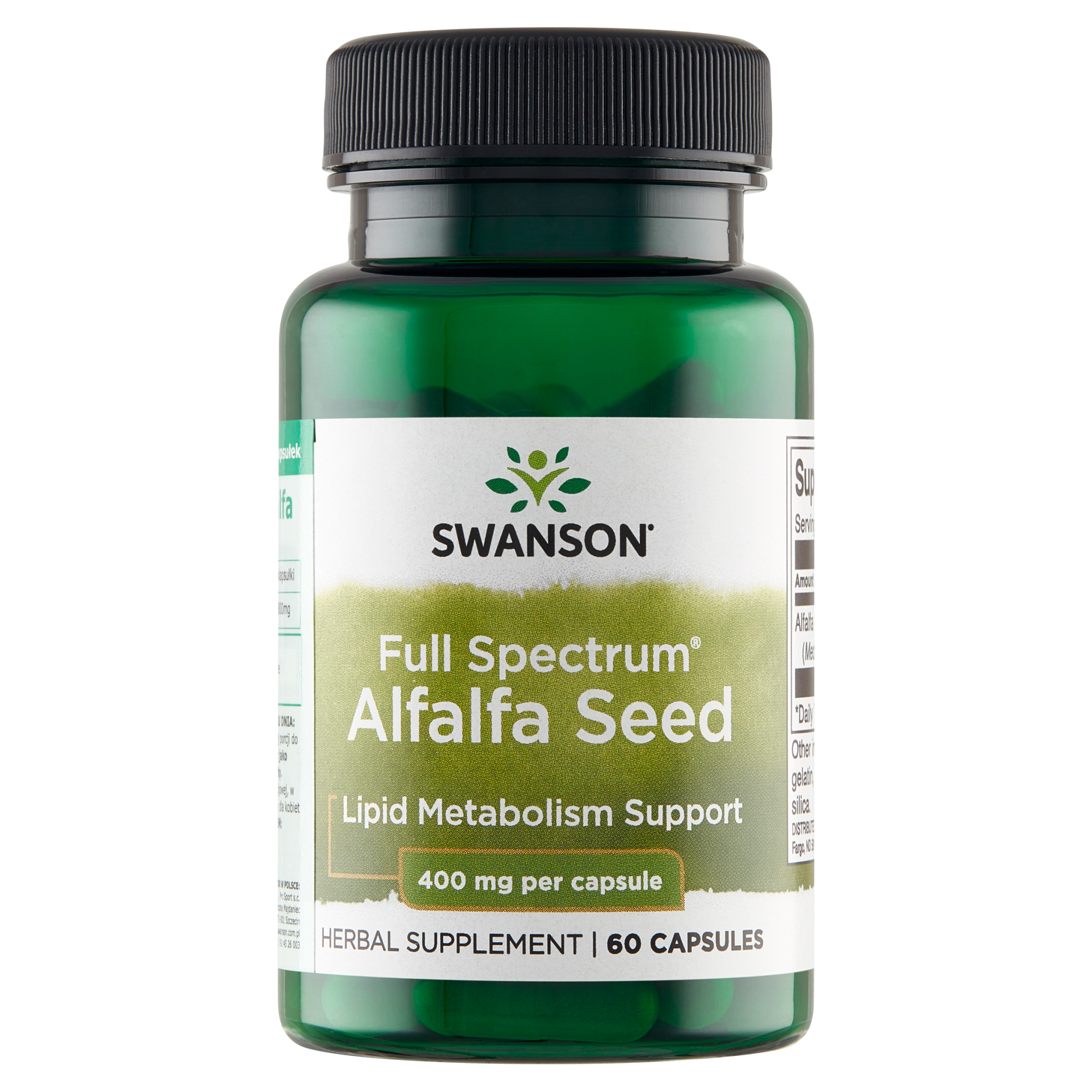 SWANSON Full Spectrum Alfaalfa 400 mg - 60 kaps. zdjęcie