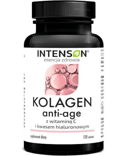 Intenson, kolagen anti-age z witaminą C i kwasem hialuronowym, 120 tabletek zdjęcie