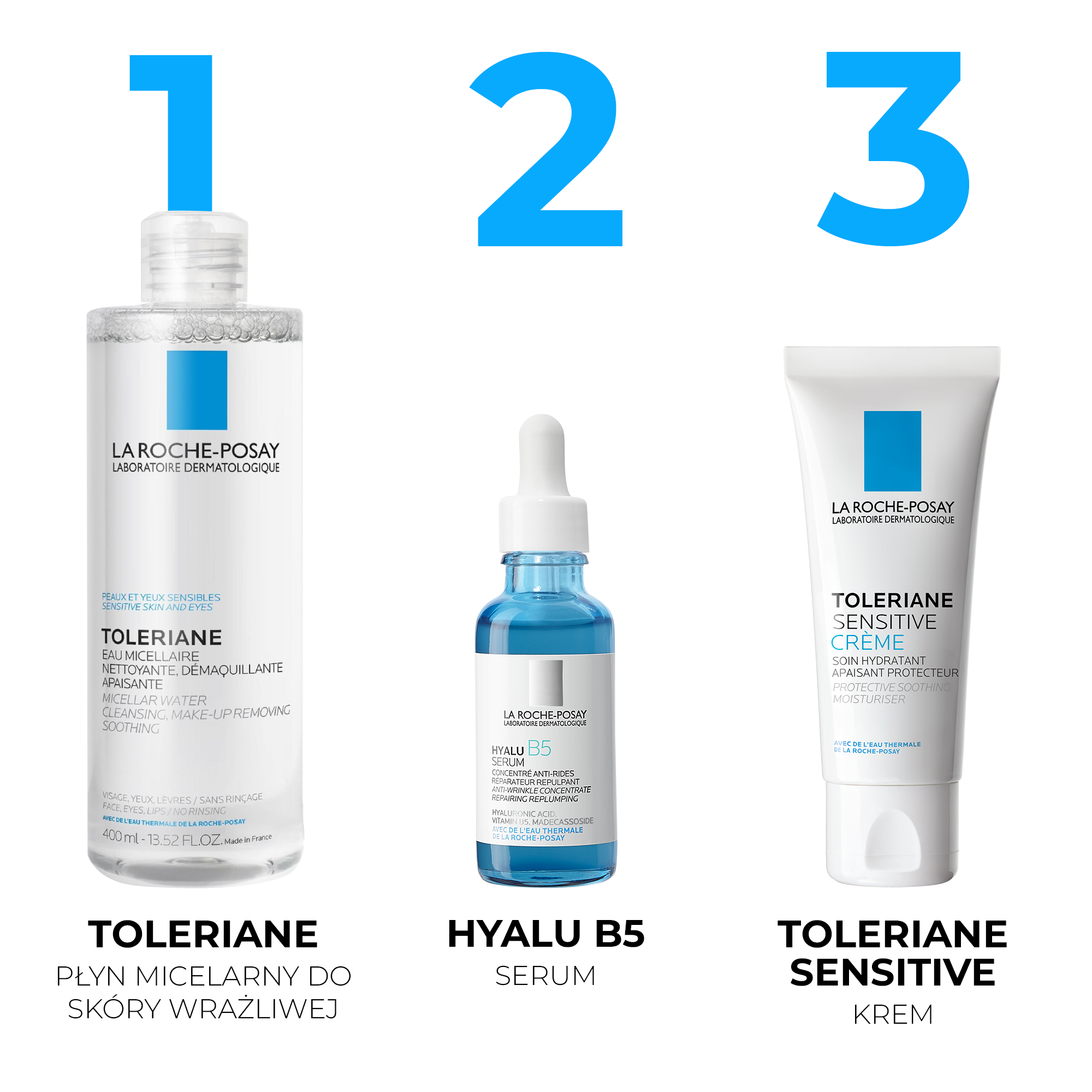 LA ROCHE-POSAY Eau Micellaire Toleriane, płyn micelarny dla skóry wrażliwej, 400 ml
