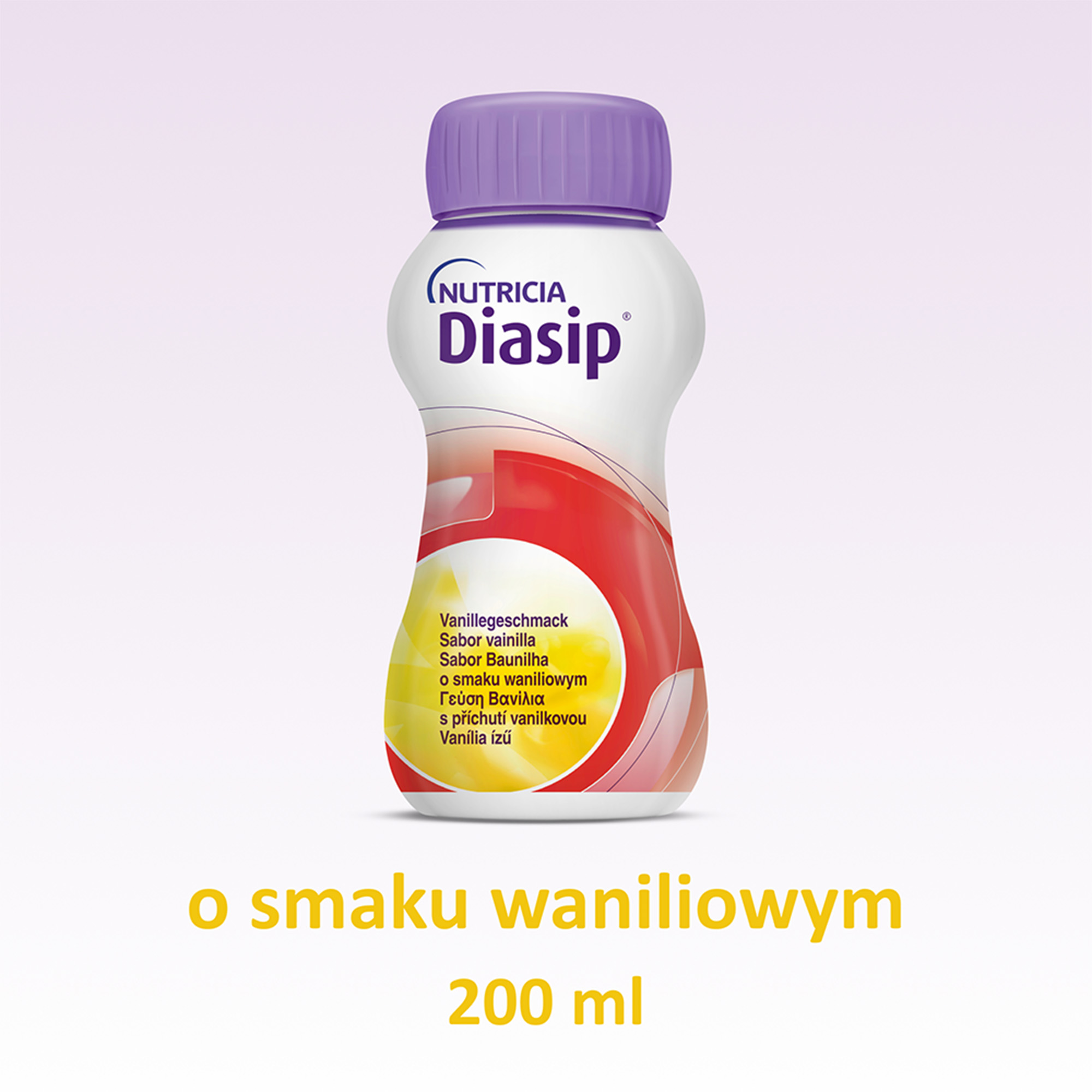Diasip płyn odżywczy dla diabetyków, smak waniliowy 4 x 200 ml 