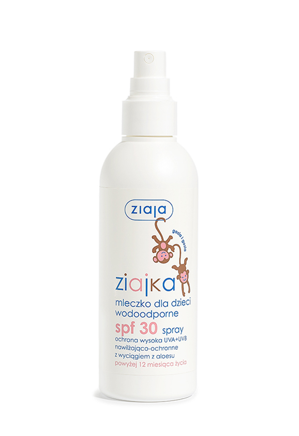 Ziaja Ziajka mleczko dla dzieci wodoodporne SPF30 w sprayu 170 ml