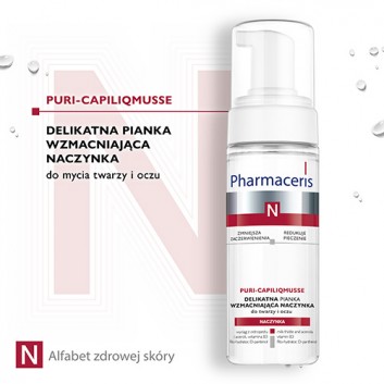 Pharmaceris N Puri-Caplilicmusse pianka delikatna wzmacniająca naczynka do twarzy i oczu 150 ml