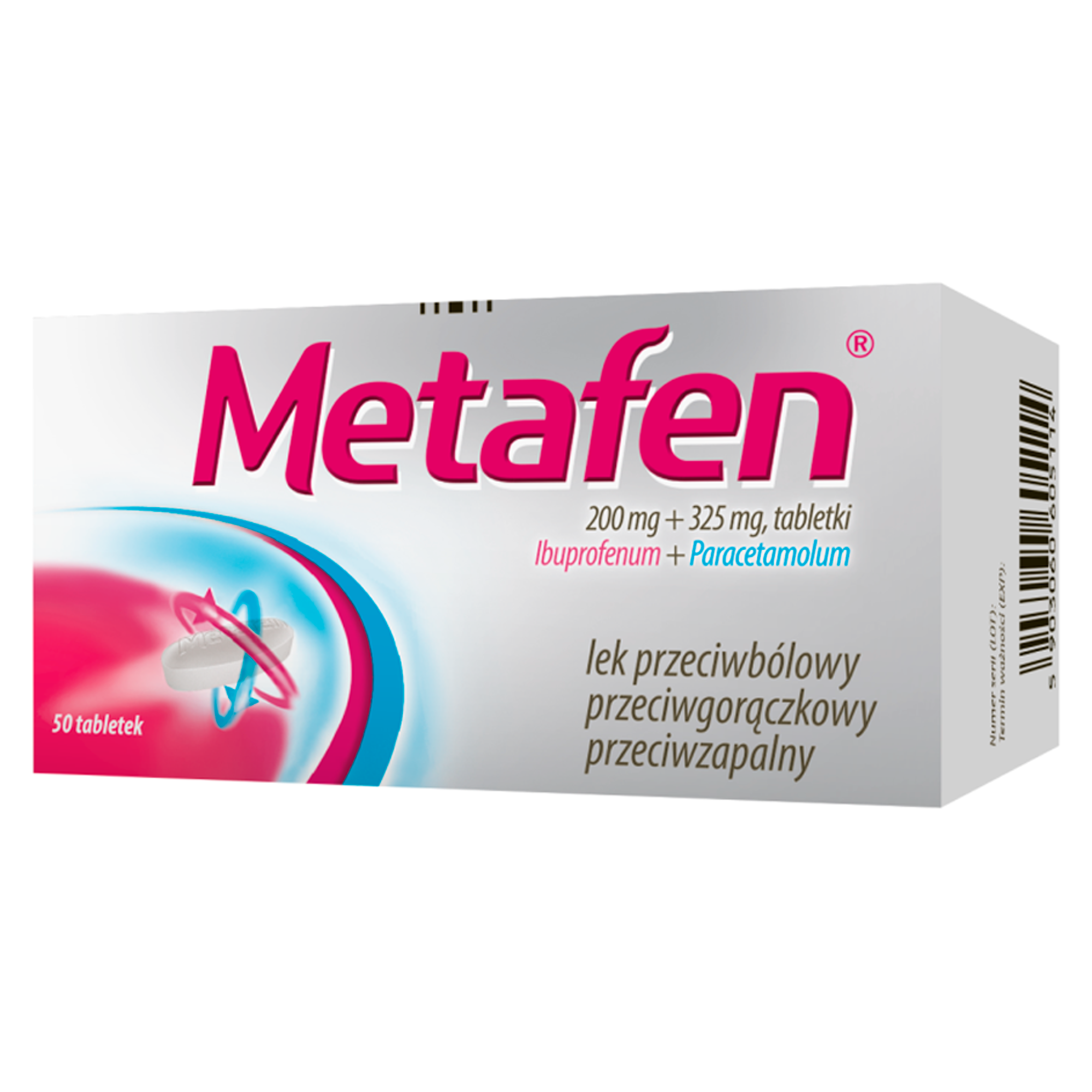 Metafen 200 mg + 325 mg 50 tabletek zdjęcie