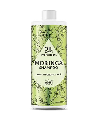 RONNEY Professional Oil System Szampon MORINGA, Włosy średnioporowate, 1000 ml zdjęcie