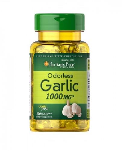 Puritan's Pride Czosnek bezzapachowy 1000 mg - 100 kaps. - cena, opinie, wskazania zdjęcie