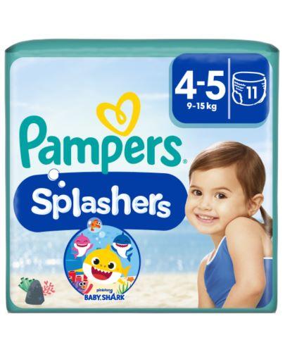 Pampers Splashers 4-5 pieluchy do pływania 9-15 kg 11 sztuk zdjęcie