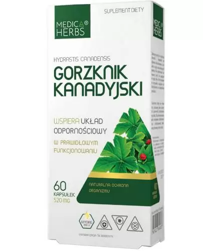 Medica Herbs Gorzknik Kanadyjski 60 kapsułek zdjęcie