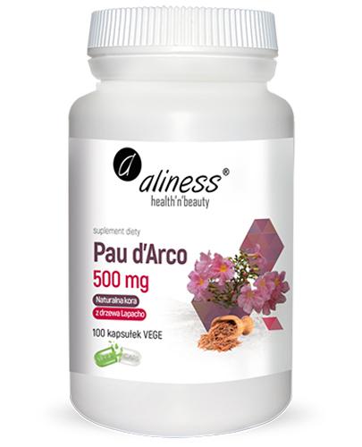 Aliness Pau d'Arco 500 mg naturalna kora z drzewa Lapacho, 100 kapsułek zdjęcie
