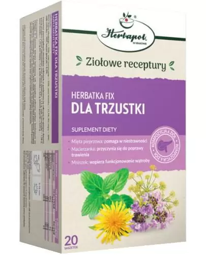 Herbapol Herbatka fix Dla Trzustki 20 saszetek zdjęcie