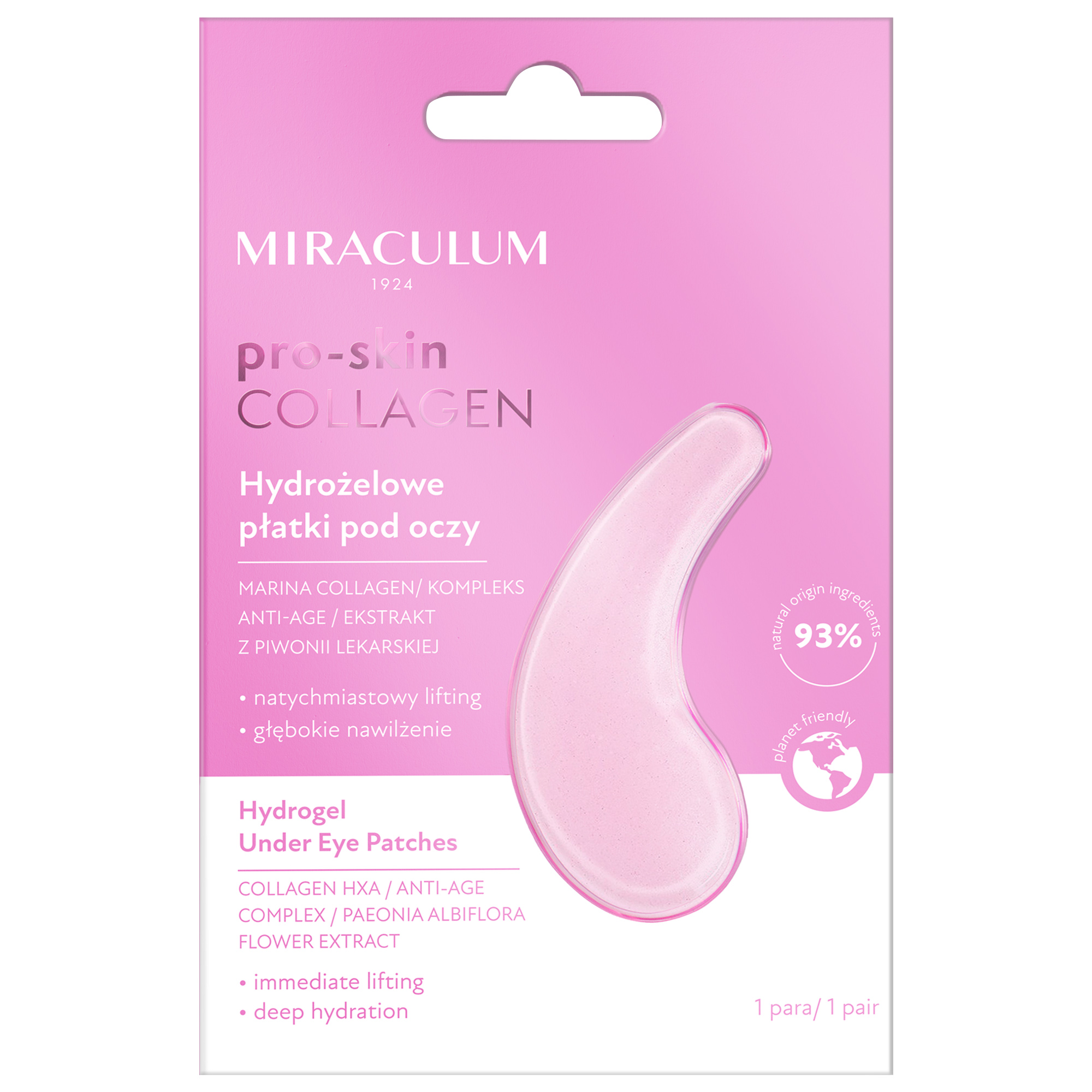 Miraculum Collagen Pro-Skin Płatki pod oczy hydrożelowe, 1 para zdjęcie