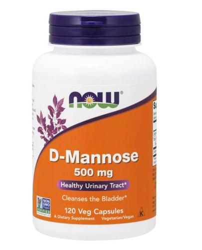 Now Foods D-Mannose 500 mg - 120 kaps. Na układ moczowy - cena, opinie, właściwości  zdjęcie