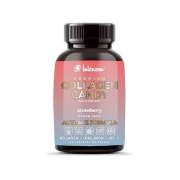 Intenson Collagen Candy smak truskawkowy 60 tabletek