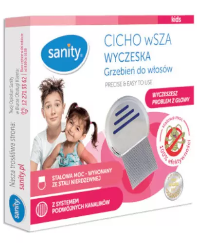Sanity Cicho wSZA wyczeska grzebień do włosów 1 sztuka zdjęcie