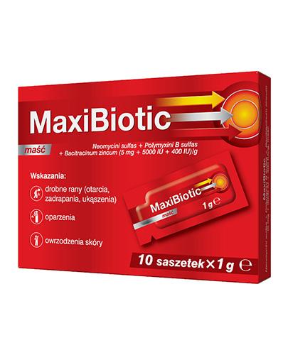 MAXIBIOTIC Maść, 10 saszetek zdjęcie