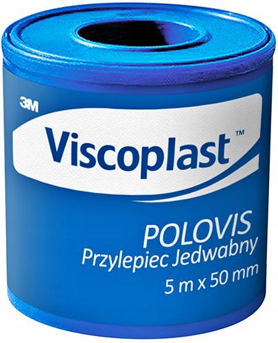 Viscoplast Polovis przylepiec jedwabny 5m x 50mm 1 sztuka zdjęcie