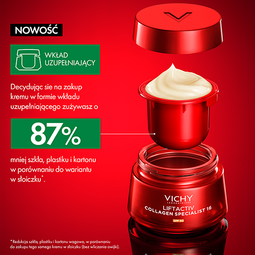 Vichy, Liftactiv Collagen Specialist 16, krem przeciwzmarszczkowy z SPF 50, wkład uzupełniający, 50 ml