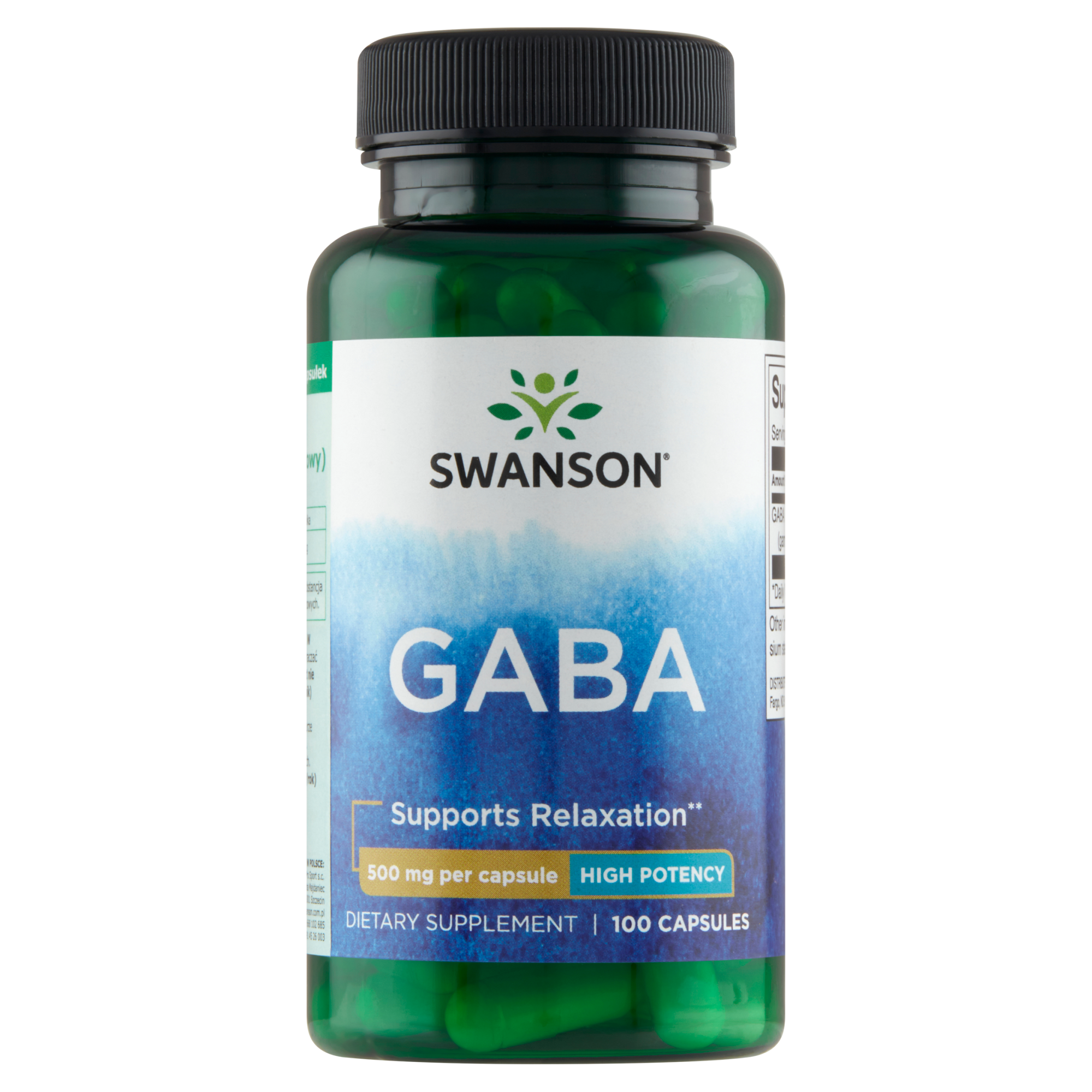 SWANSON GABA 500 mg - 100 kaps. zdjęcie