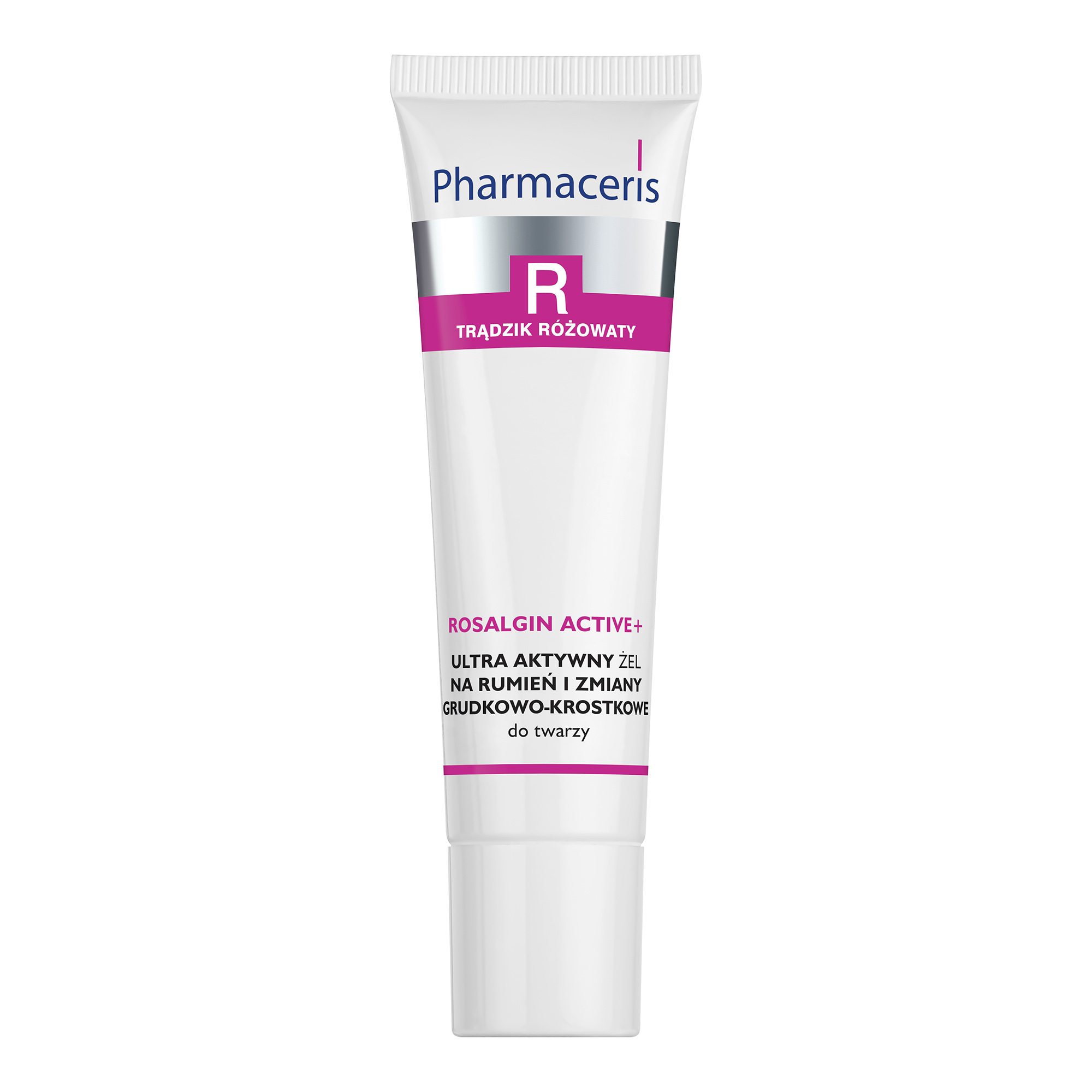 Pharmaceris R Rosalgin Active + Ultra Aktywny Żel na rumień i zmiany grudkowo - krostkowe do twarzy, 30 ml