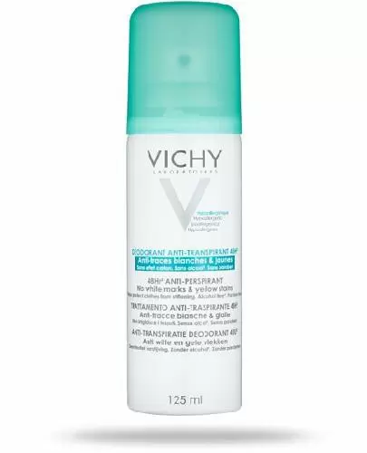 Vichy antyperspirant w sprayu 48H przeciw śladom na ubraniach 125 ml zdjęcie