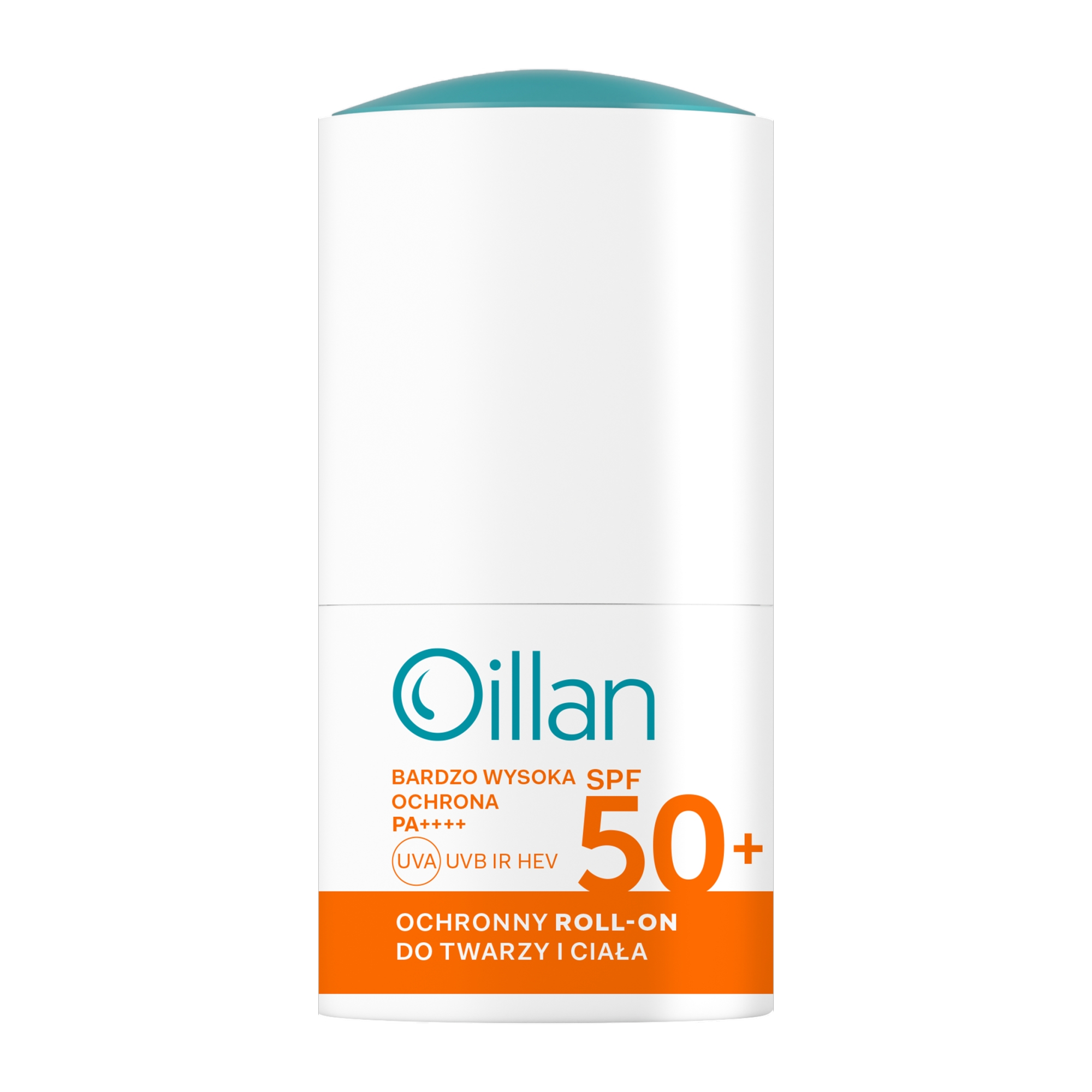 Oillan Sun, Ochronny roll-on do twarzy i ciała, 50 ml