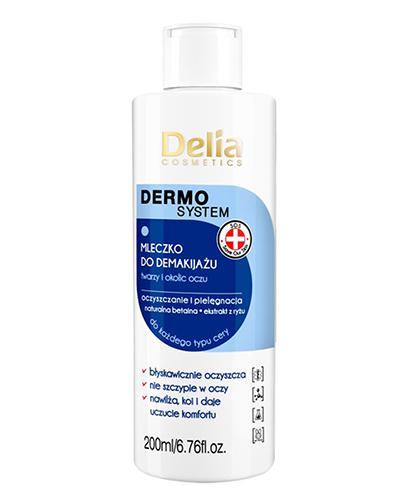 Delia Dermo System Mleczko do demakijażu twarzy i okolic oczu, 200 ml  zdjęcie