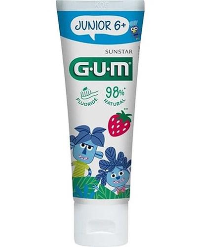 GUM Junior Monster pasta do zebów dla dzieci 6+ o smaku truskawkowym 50 ml zdjęcie