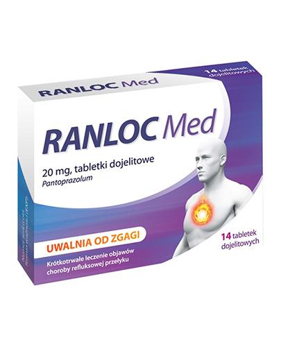Ranloc Med 20 mg, 14 tabl. Na refluks, cena, opinie, wskazania zdjęcie