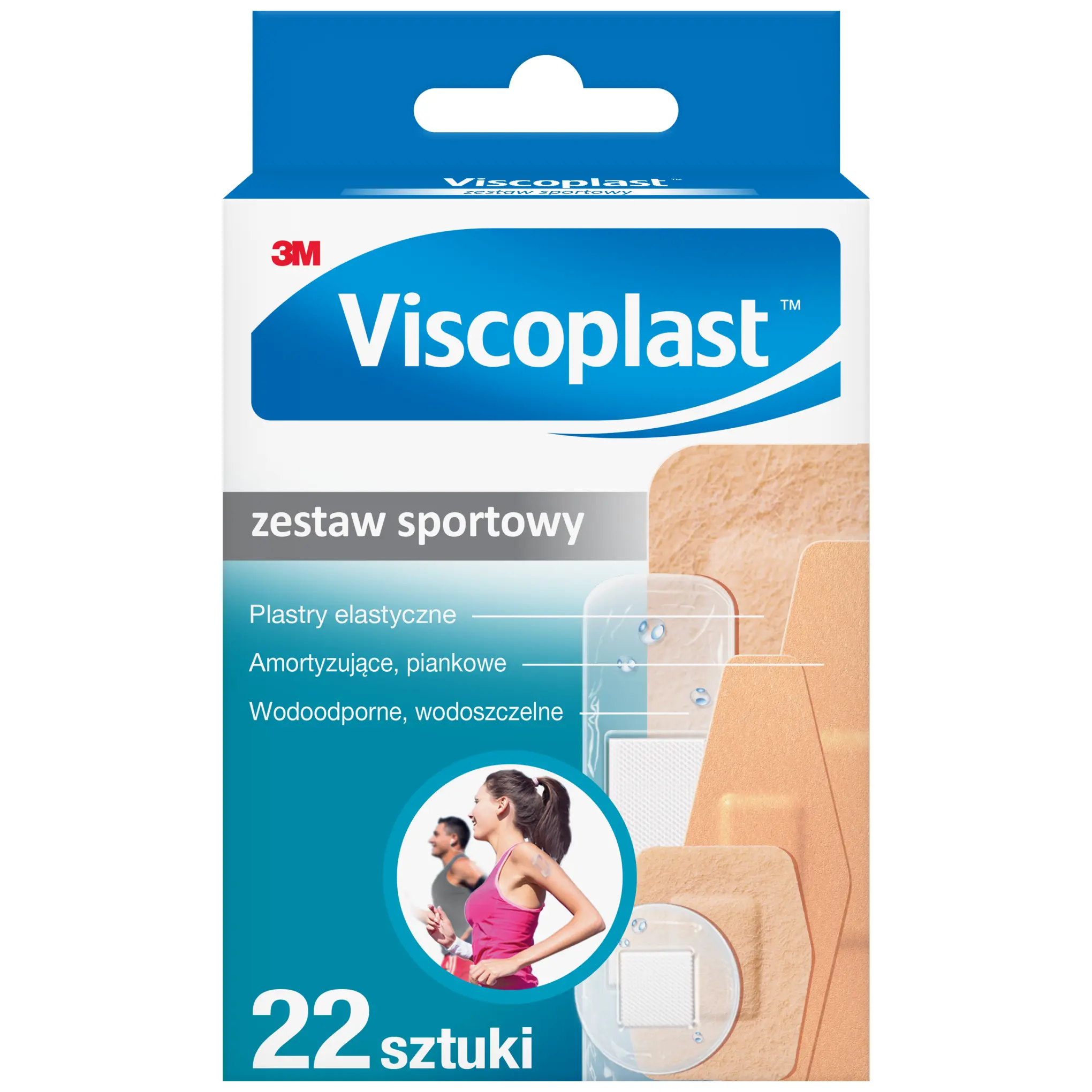 Viscoplast Zestaw Sportowy plastry z opatrunkiem 22 sztuki zdjęcie
