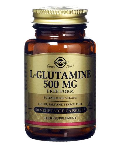SOLGAR L-GLUTAMINA  500 mg - 50 kaps. - stres, uczucie niepokoju - cena, opinie, właściwości zdjęcie