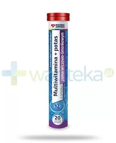 Rodzina Zdrowia Multiwitamina + Potas 20 tabletek musujących zdjęcie