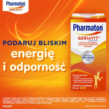 Pharmaton Geriavit 30 tabletek powlekanych