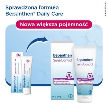 Bepanthen SensiControl Krem nawilżający do codziennej pielęgnacji, 200 ml