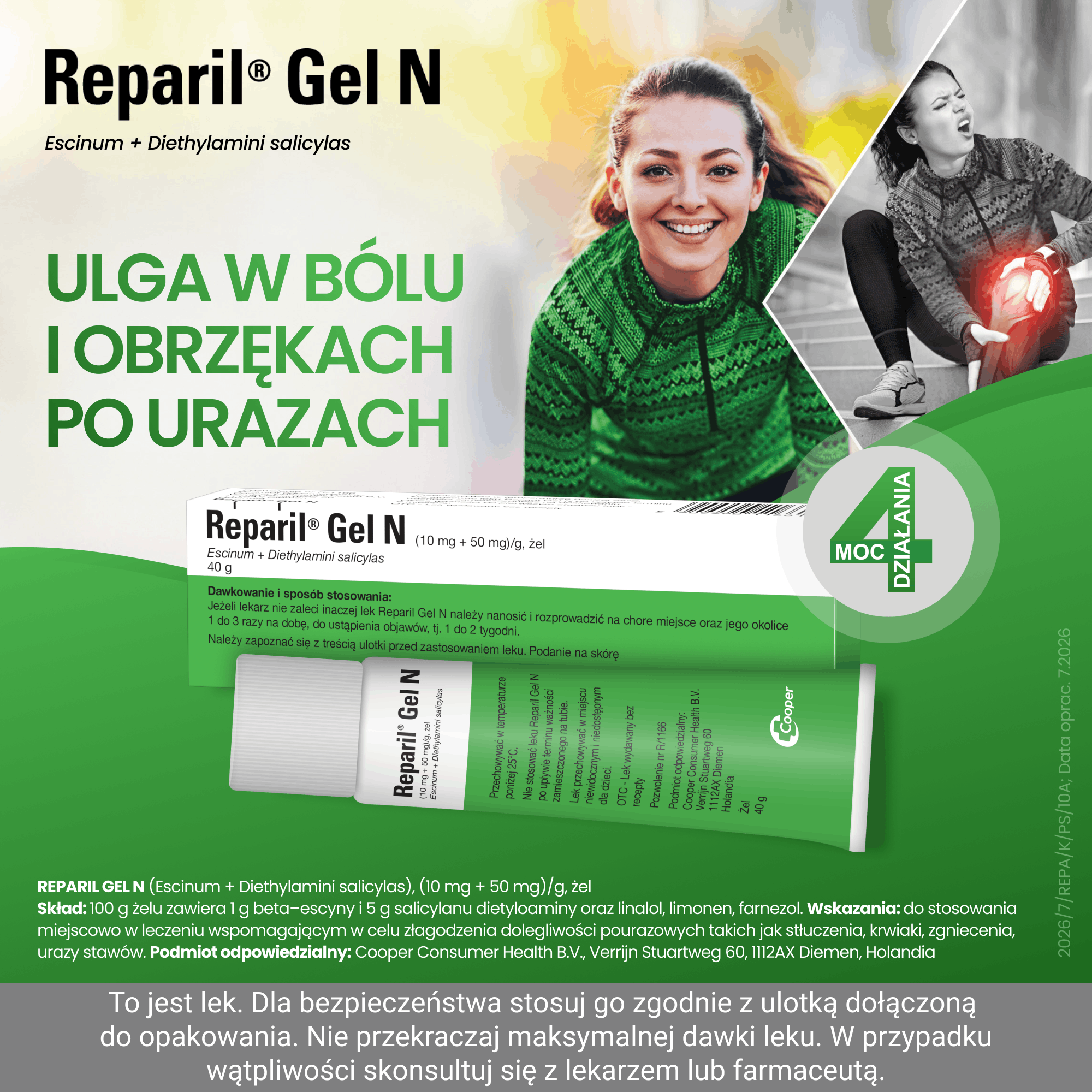 Reparil Gel N żel, 40 g