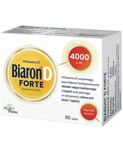 Bioaron witamina D Forte 4000 j.m., 90 kaps., cena, opinie, składniki zdjęcie