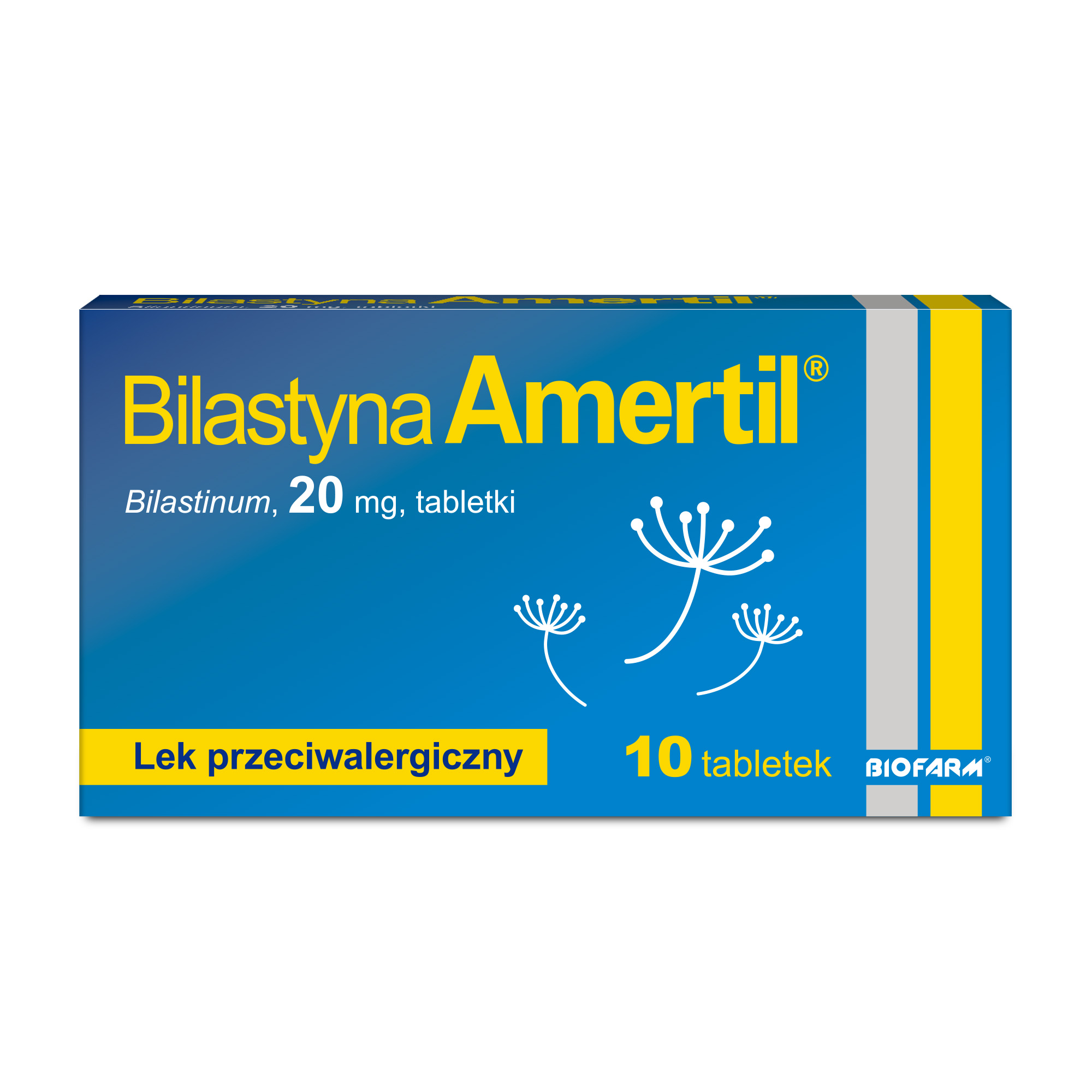 Bilastyna Amertil, 20 mg, tabletki, 10 sztuk zdjęcie